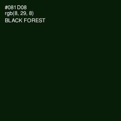 #081D08 - Black Forest Color Image